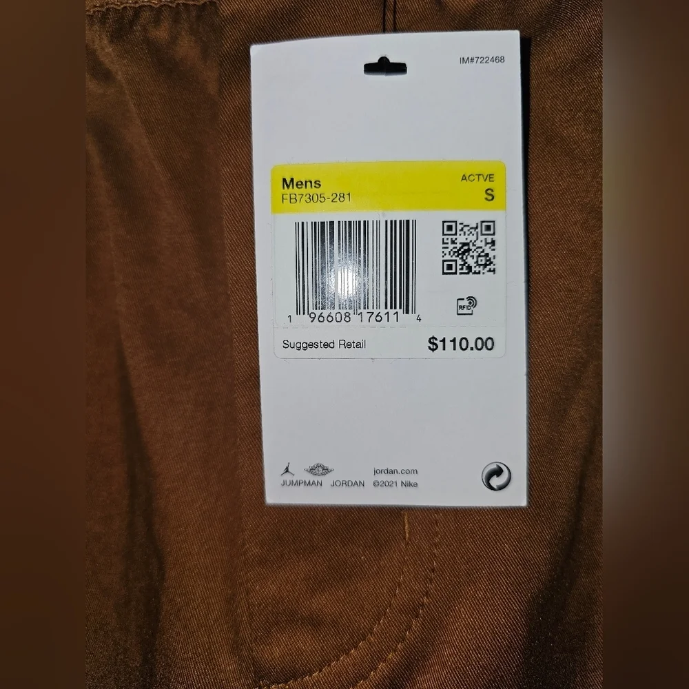 Nike Air Jordan Essentials Chicago Cargo Pants Men’s Size Small FB7305-281 New
